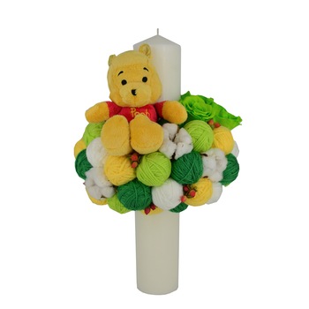 Lumanare de Botez Winnie the Pooh, Atelier Butterflies Lumanare de Botez Winnie the Pooh, Atelier Butterflies