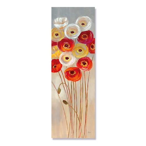 Tablou Canvas - Flori de maci, Flori, 40 x 100 cm