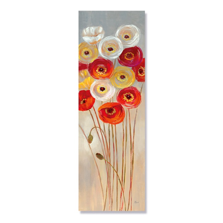 Tablou Canvas - Flori de maci, Flori, 40 x 100 cm