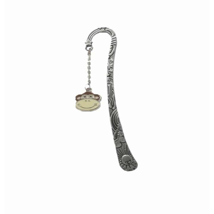 Semn de carte AA cu lantisor si maimutica