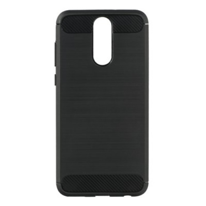 Carbon Forcell szilikon tok Huawei Mate 10 Lite telefonhoz, fekete