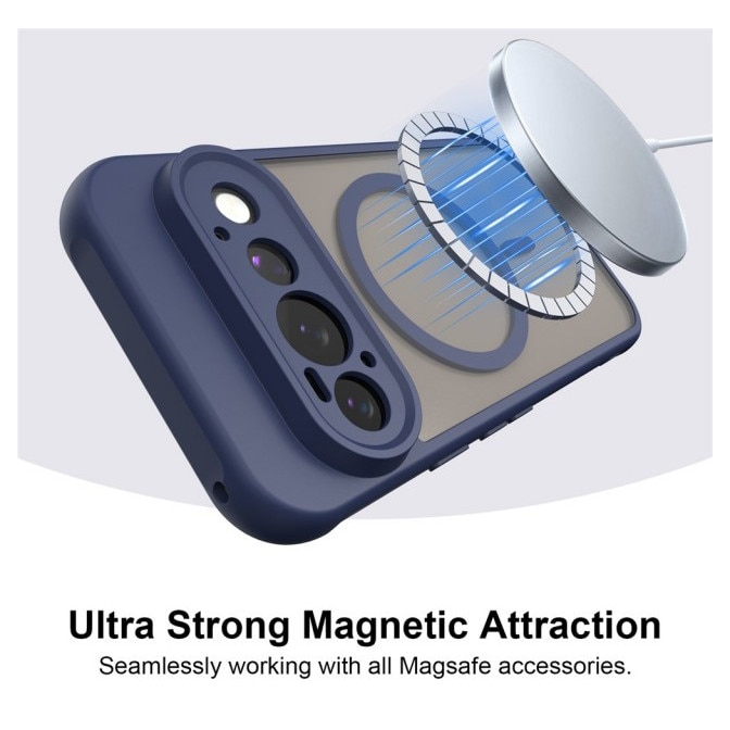 Husa Upzz® Halo Compatibila Cu Google Pixel 11 PRO, Protectie Camere si Colturi, Super Rezistenta, Albastru Navy