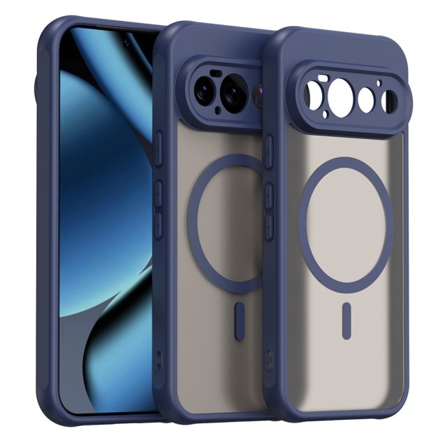 Husa Upzz® Halo Compatibila Cu Google Pixel 11 PRO, Protectie Camere si Colturi, Super Rezistenta, Albastru Navy