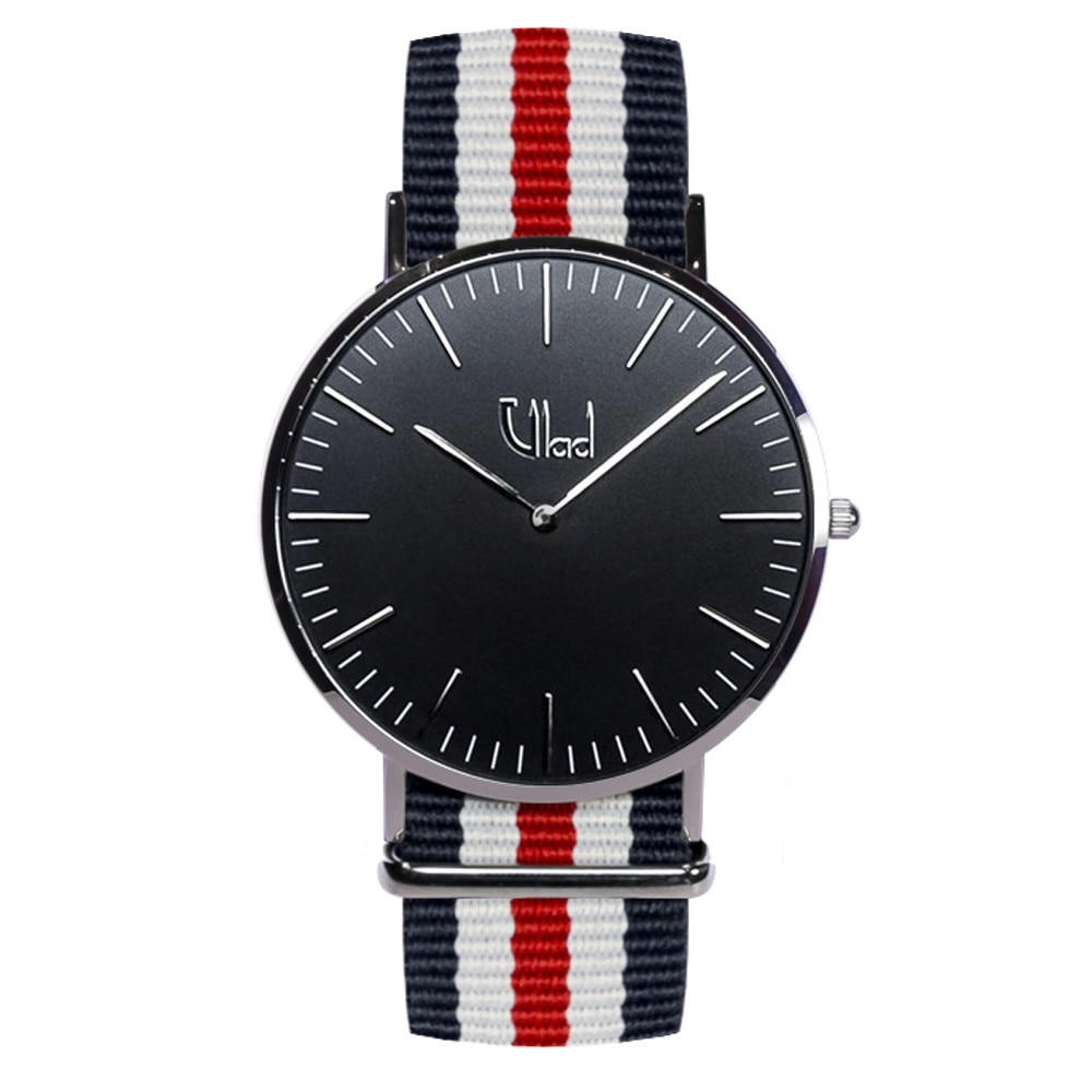 Ceas Vlad Horologes Vertor Black 01, Ecran safir, Curea interschimbabila