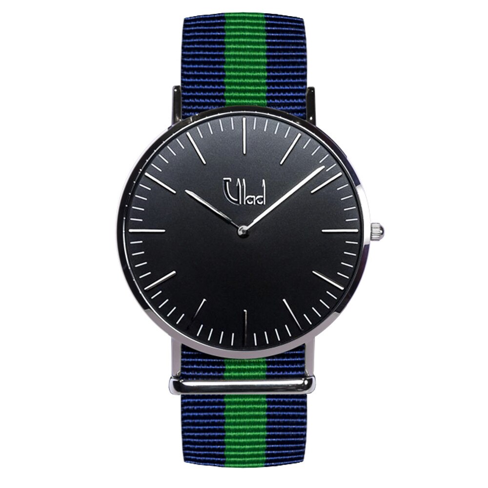 Ceas Vlad Horologes Vertor Black 03, Ecran safir, Curea interschimbabila