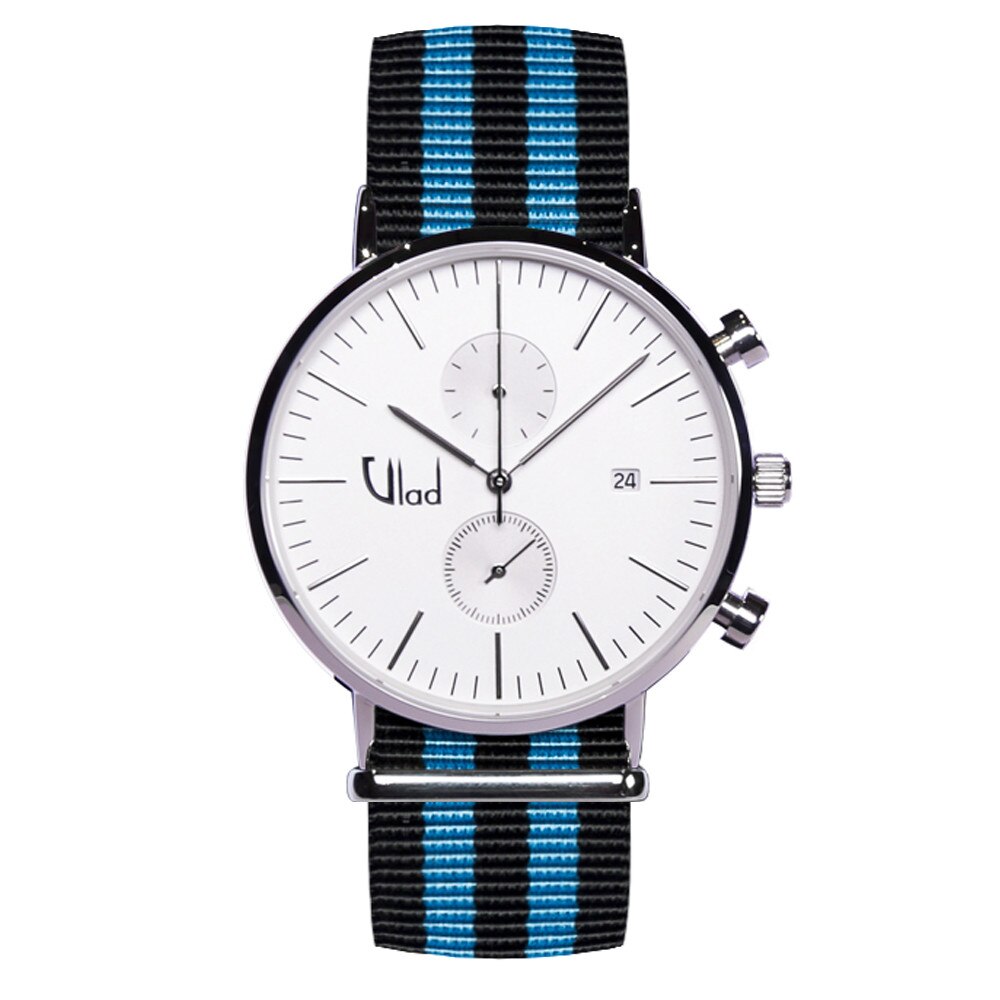 Ceas Vlad Horologes Aquiver Cronograf 02, Ecran safir, Curea interschimbabila