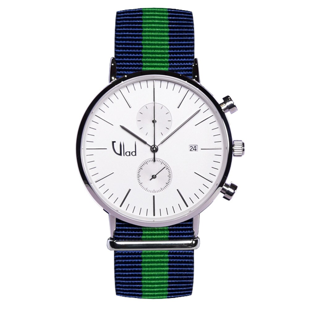 Ceas Vlad Horologes Aquiver Cronograf 03, Ecran safir, Curea interschimbabila