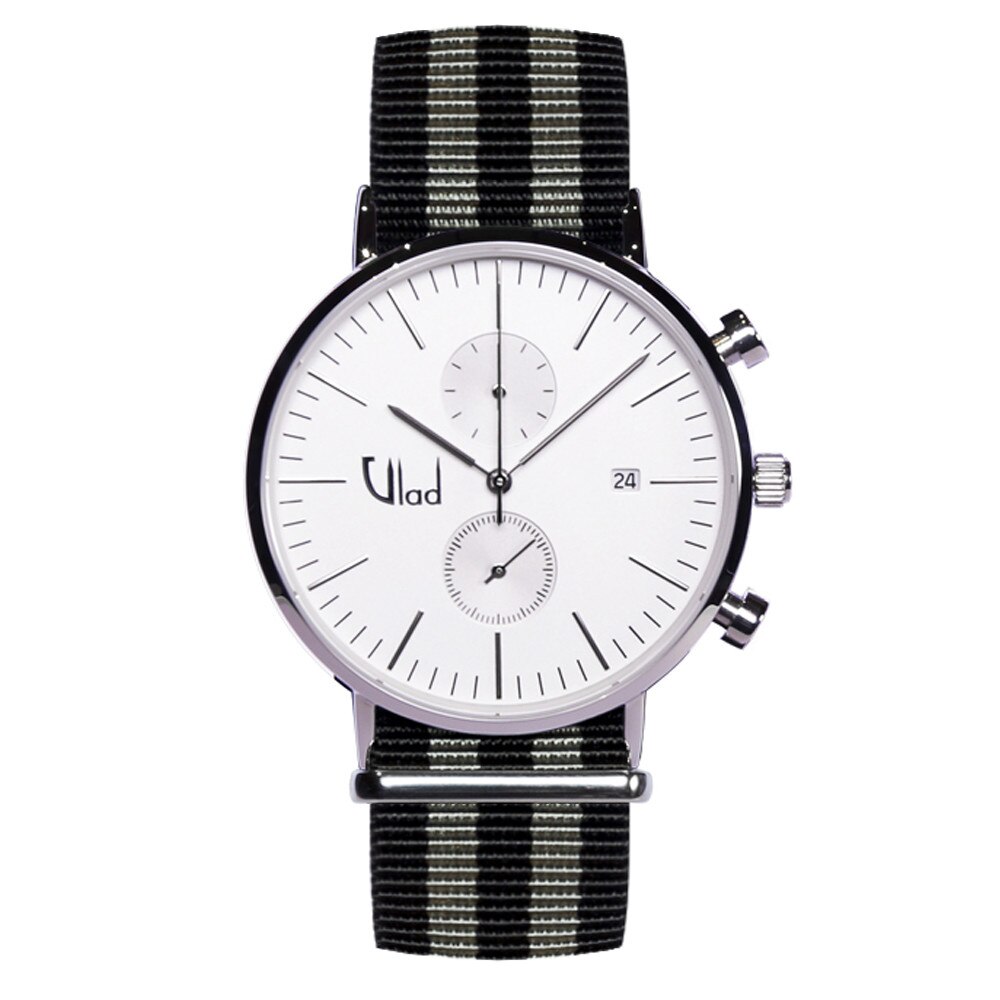 Ceas Vlad Horologes Aquiver Cronograf 04, Ecran safir, Curea interschimbabila