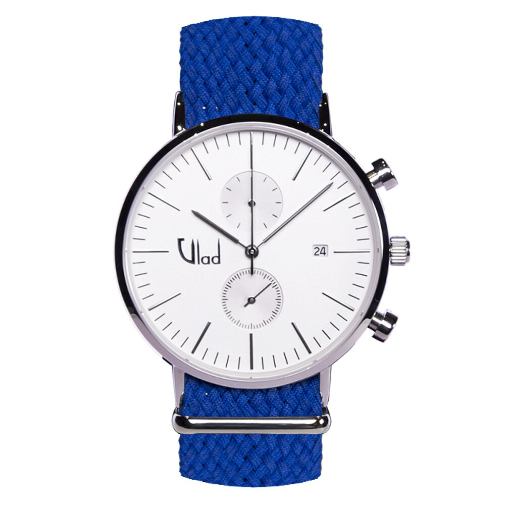 Ceas Vlad Horologes Aquiver Cronograf 07, Ecran safir, Curea interschimbabila