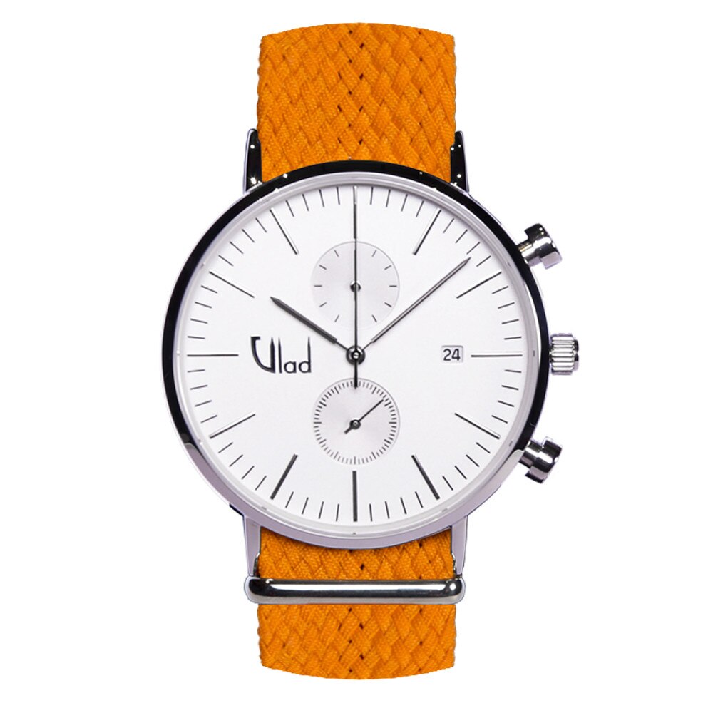 Ceas Vlad Horologes Aquiver Cronograf 08, Ecran safir, Curea interschimbabila