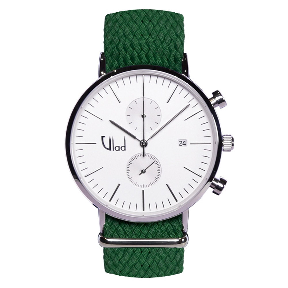 Ceas Vlad Horologes Aquiver Cronograf 10, Ecran safir, Curea interschimbabila