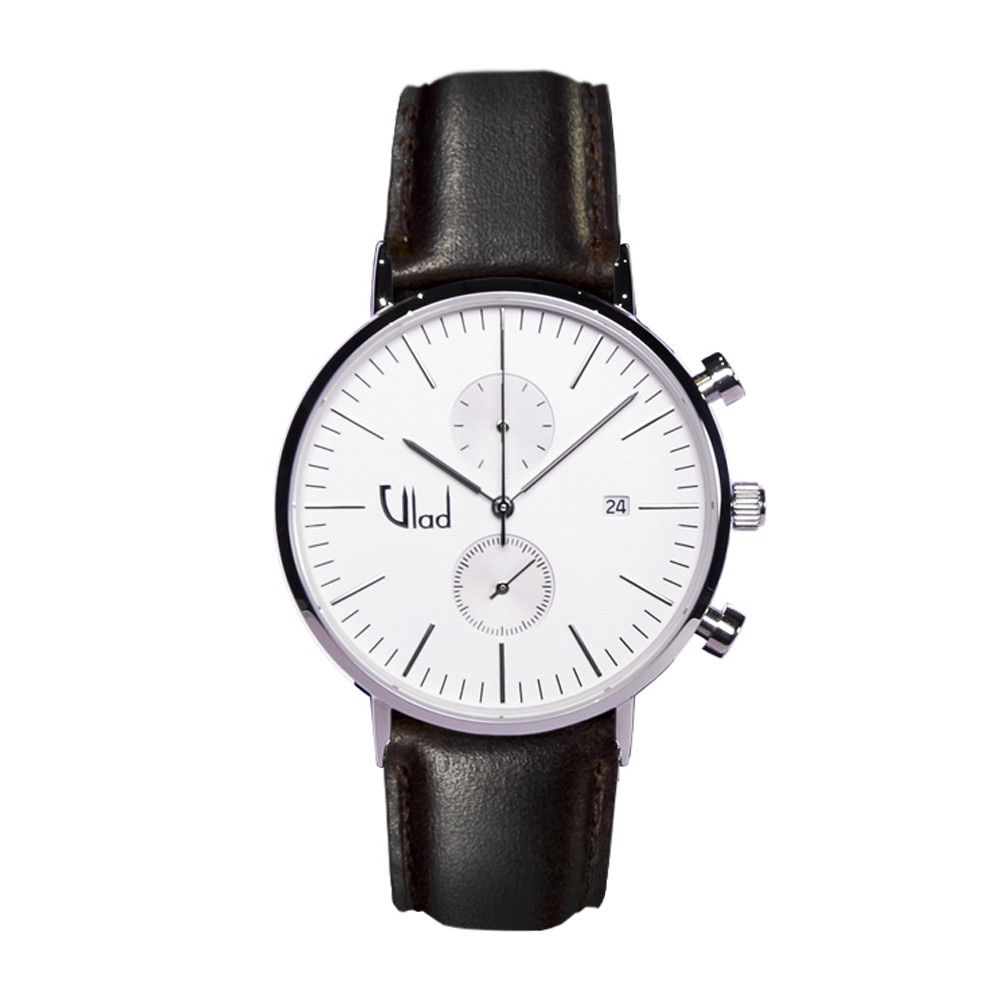 Ceas Vlad Horologes Aquiver Cronograf 12, Ecran safir, Curea interschimbabila