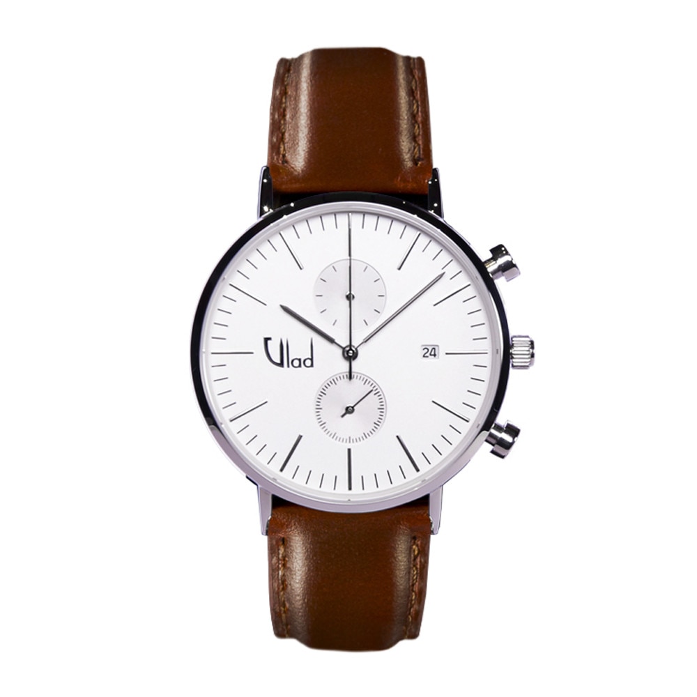 Ceas Vlad Horologes Aquiver Cronograf 13, Ecran safir, Curea interschimbabila