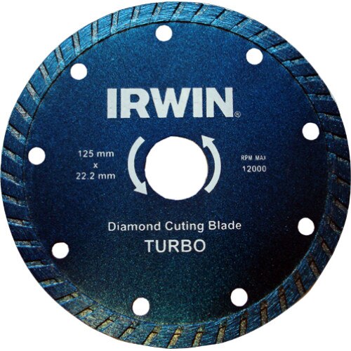 Disc turbo pentru taiere fina in materiale de constructii 125 mm - 22,2, brand IRWIN