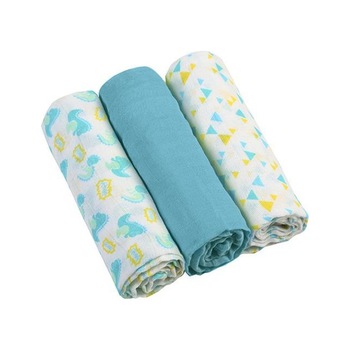 Scutece textile pentru bebelusi 3 buc - BabyOno - Albastru Scutece textile pentru bebelusi 3 buc - BabyOno - Albastru