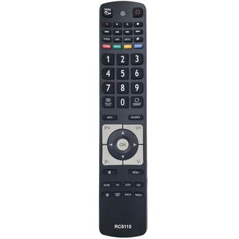 Telecomanda pentru LCD/LED AKAI, VESTEL, TELEFUNKEN, FINLUX RC5110, neagra cu functiile telecomenzii originale Telecomanda pentru LCD/LED AKAI, VESTEL, TELEFUNKEN, FINLUX RC5110, neagra cu functiile telecomenzii originale