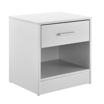 Noptiera en.casa, cu 1 sertar, 36,5 x 29,5 x 38 cm, alb Noptiera en.casa, cu 1 sertar, 36,5 x 29,5 x 38 cm, alb