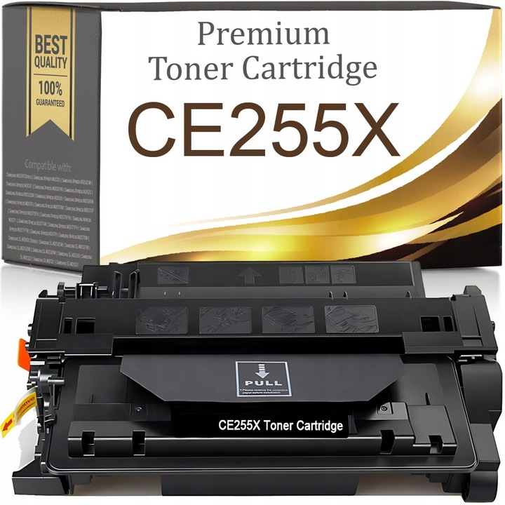 Prémium Toner & Ink CE255X XL kompatibilis toner, akár 12.500 oldal (5% fedettség), fekete, kompatibilis HP LaserJet P3015/M521/M525, OJSNHWUEAK79X2