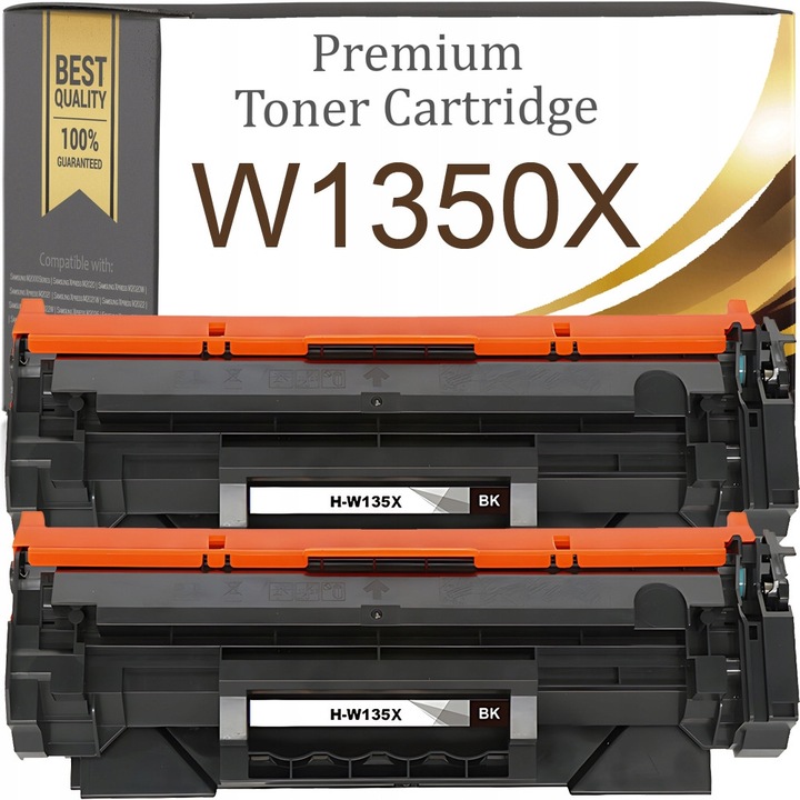 Toner kompatibilis Premium Toner & Ink W1350X (OPRXE6EPCYO) XL chippel, megnövelt kapacitás 2 x 2400 oldal (5%), kompatibilis a HP LaserJet M2xx sorozattal, fekete, 2 db-os szett