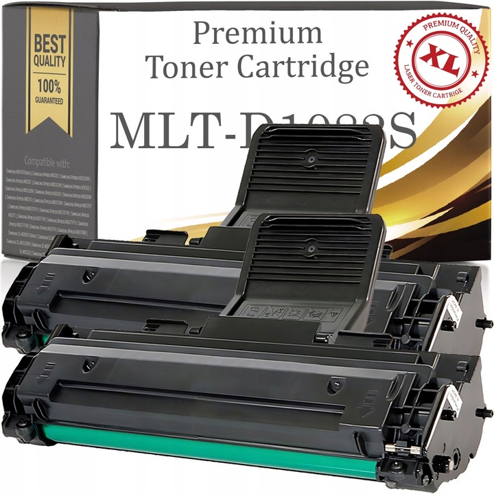 2 db kompatibilis MLT-D1082S Premium Toner & Ink toner szett, XL, kapacitás 1.500 oldal/toner (3.000 oldal/szett), fekete, S7T53OX3ZL3BD