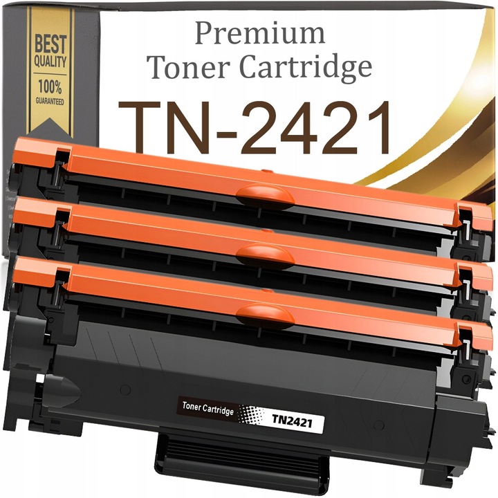 3 db kompatibilis Premium Toner & Ink TN-2421 XL toner készlet, kapacitás 3 x 3000 oldal (5% A4), fekete, Brother DCP-L2512D/DCP-L2532DW/DCP-L2552DN/HL-L2312D/HL-L2352DW/HL-L2372DN/MFC-L2712DN/MFC-L2712DW/MFC-L2732DW/MFC-L2752DW készülékekhez