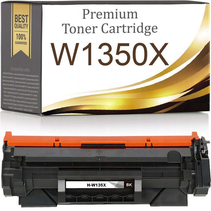 Toner kompatibilis Premium Toner & Ink W1350X (P2YXOB68U), XL, chippel, akár 2400 oldal (5% fedettség), Fekete