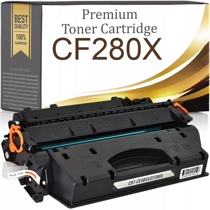 Toner kompatibilis Premium Toner & Ink CF280X (80X), XL kapacitás 7000 oldal, chippel, fekete, kompatibilis HP LaserJet Pro 400 M401/M425, kód 86XMJ34244S