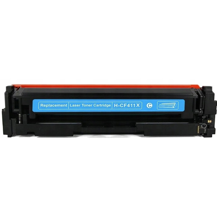 Toner kompatibilis Premium Toner & Ink CF411X (H-CF411X) XL chippel, kapacitás akár 5000 oldal (5% fedettség), cián