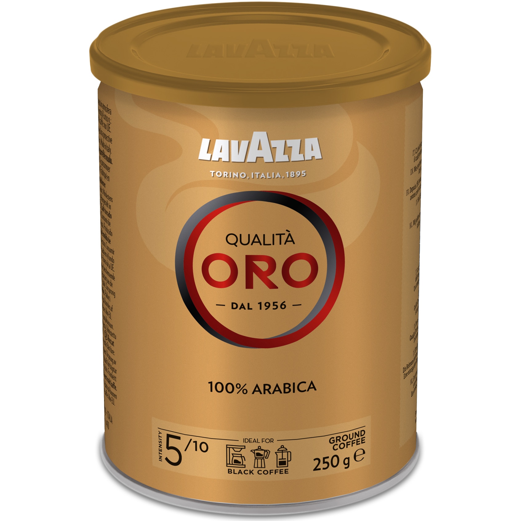 Cafea macinata Lavazza Qualita Oro in cutie metalica, 250 gr