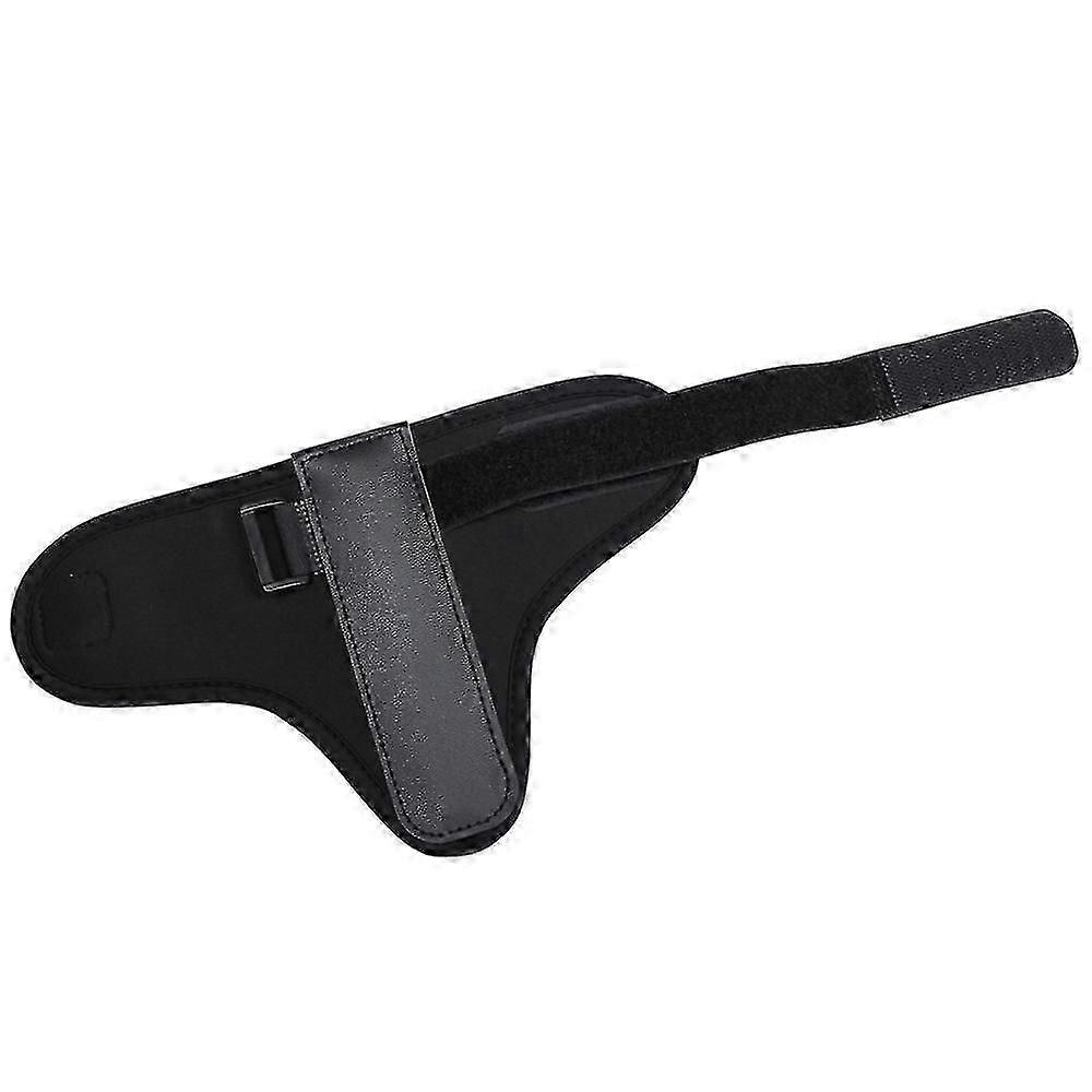 Atela pentru incheietura mainii din piele sintetica, cu curea reglabila pentru protectie si stabilizare, negru