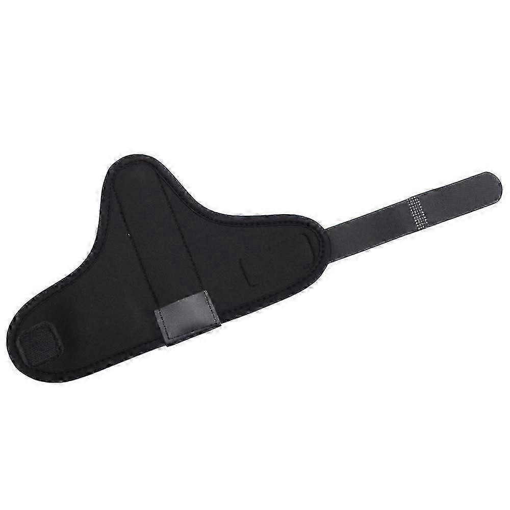 Atela pentru incheietura mainii din piele sintetica, cu curea reglabila pentru protectie si stabilizare, negru