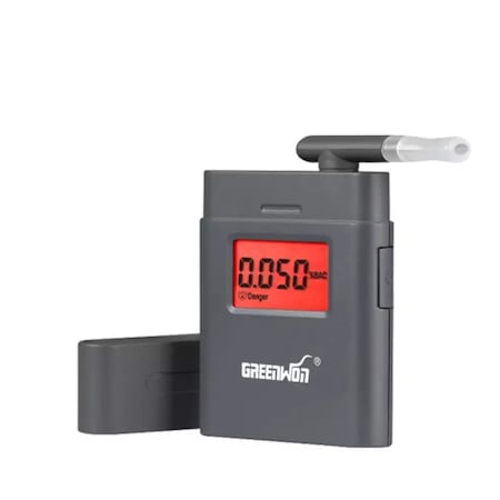Pachet ETILOTEST DlGITAL PROFESIONAL (alcool tester) GREENWON AT-838 Advanced senzor cu 5 mustiucuri (rezerve) incluse in pachet , Webdex