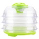 Deshidrator de alimente Saturn ST-FP0113, 350 W, 6 tavi, Transparent/Verde