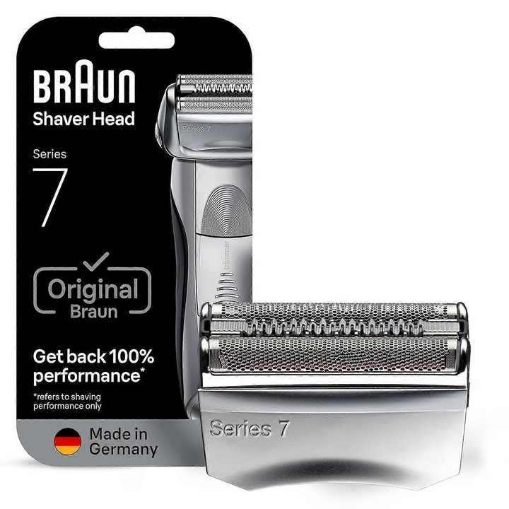 Cap de inlocuire pentru aparat de ras Series 7, argintiu, compatibil Braun Series 7, eMAG-CJ17-fr2608180009