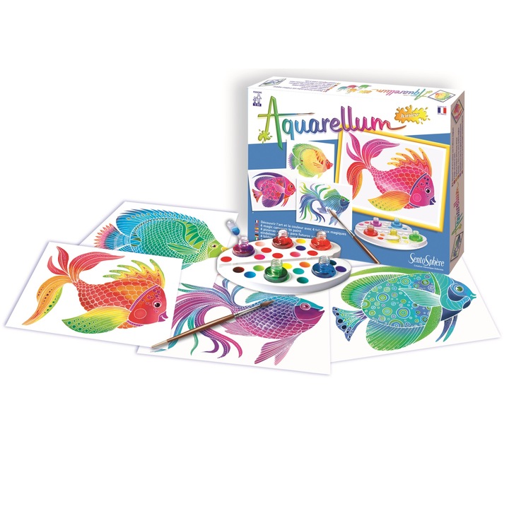 Aquarellum Junior Pesti - Sertisaj pe hartie velina