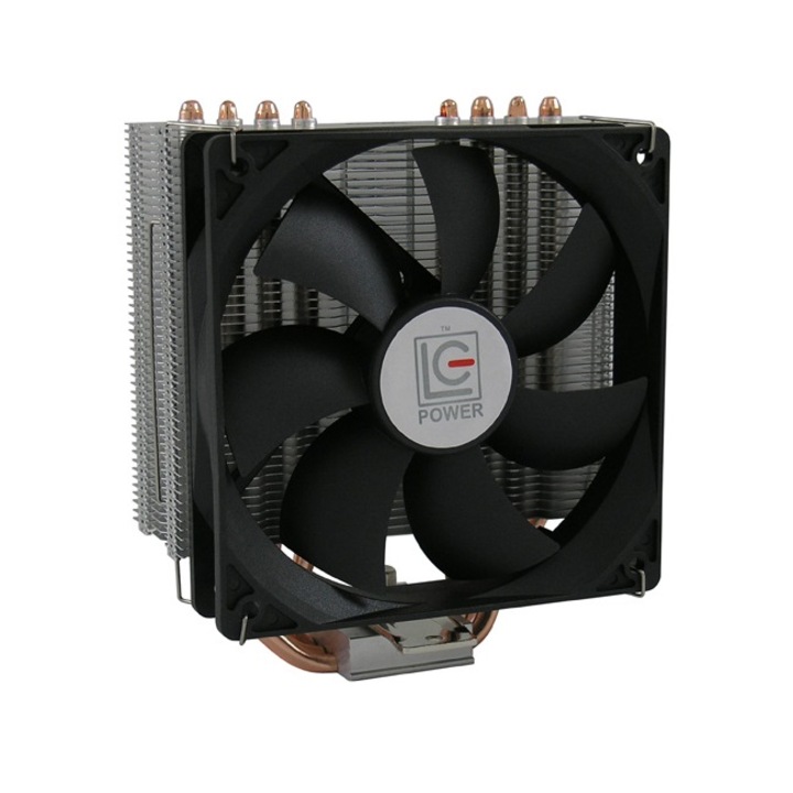 LC-POWER LC-CC-120 MULTI-SOCKET CPU ventilátor, 180W, 1400 rpm, PWM alumínium + réz 55 CFM