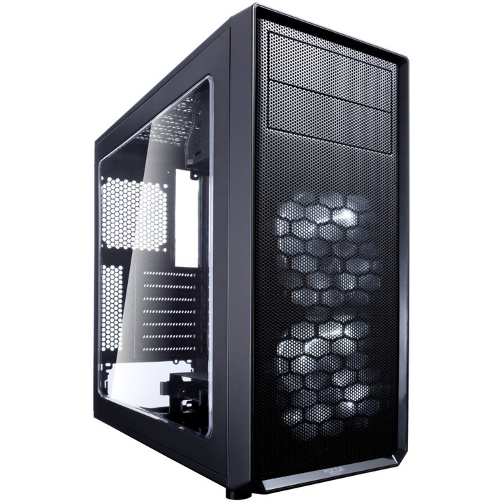 Компютърна кутия Fractal Focus G, Mid Tower, Без захранващ блок, ATX, Black
