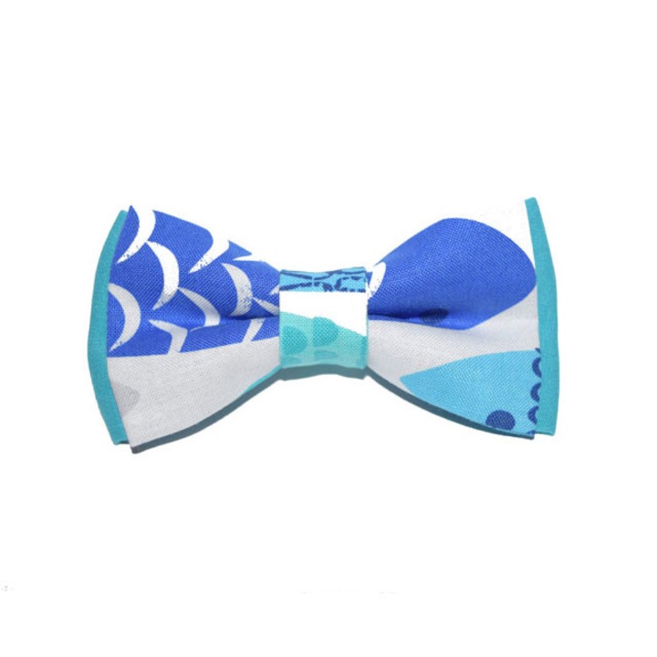 Papion pentru copii 7-14 ani, "Blue Fish", 10x5 cm