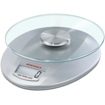 Cantar digital de bucatarie Soehnle Roma, 5kg, 1 gr, Argintiu Cantar digital de bucatarie Soehnle Roma, 5kg, 1 gr, Argintiu