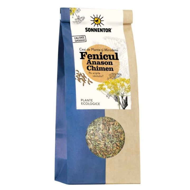 Ceai fenicul-anason-chimen eco 150gr sonnentor