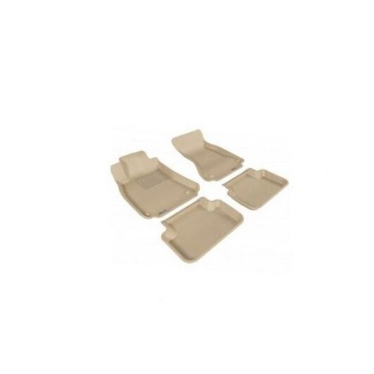 Set covor cauciuc M Star stil tavita din cauciuc Bej premium compatibil Audi A4 B6 2000-2004