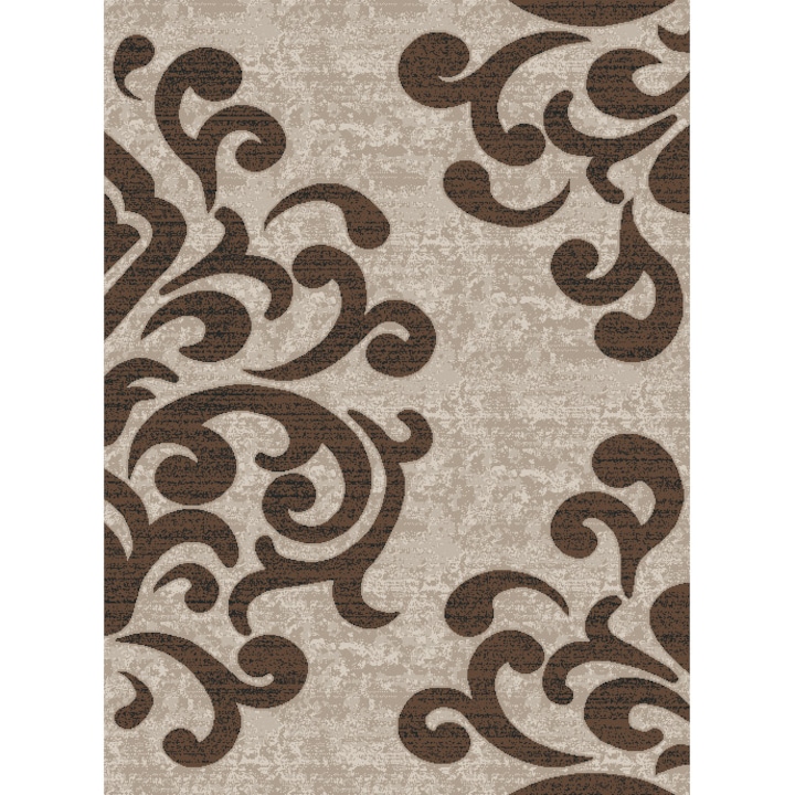 Modern szőnyeg, Cappuccino 16028, Bézs / Barna, 60x110 cm, 1700 gr/m2