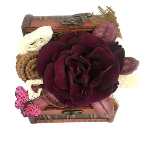 Trandafir criogenat mov in cufar mediu