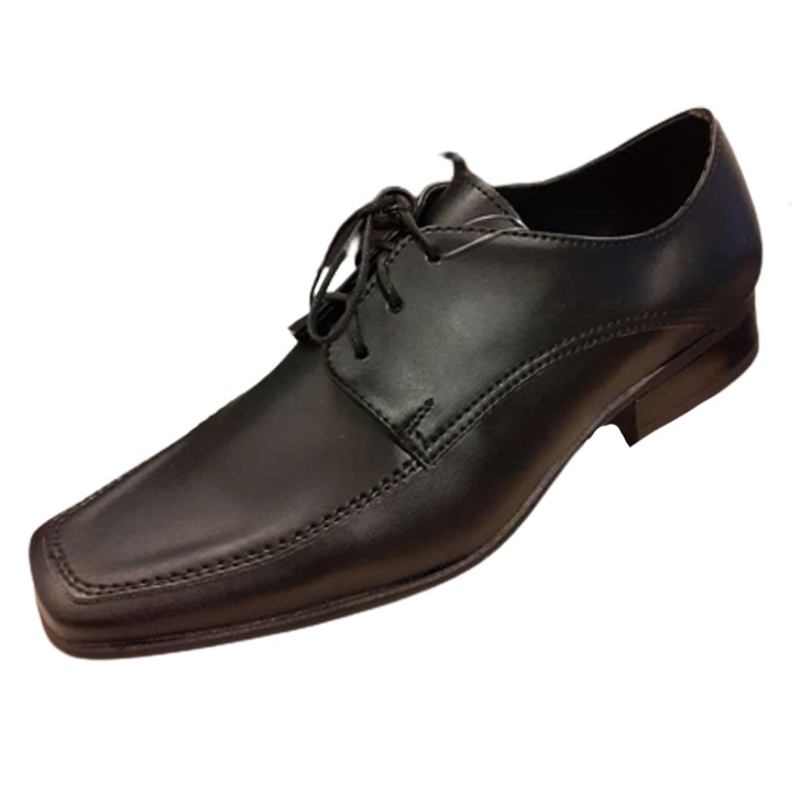Pantofi eleganti pentru baieti EMEL, piele ecologica, Negru