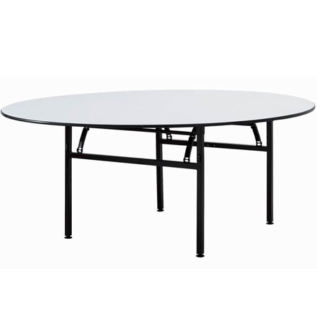 Masa Rotunda Restaurant Power Tm Alb Cu Negru 73 X 180 Cm Emag Ro