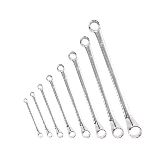 Set 8 chei inelare cu cot 6-22mm CR-V PRESS, Topmaster 235126
