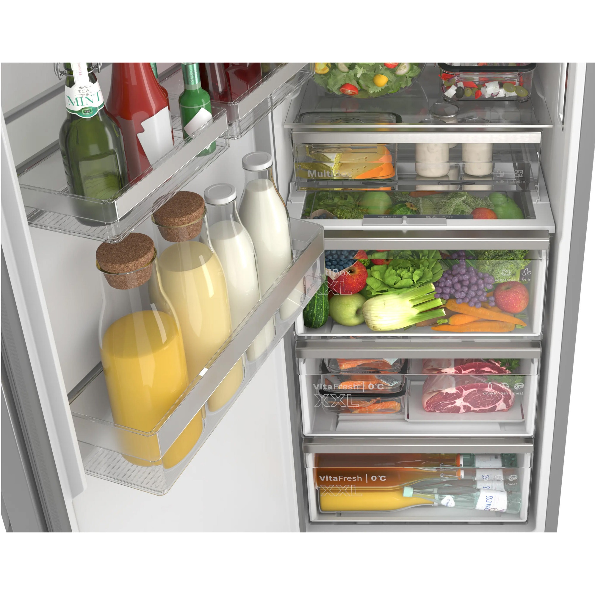 Frigider cu 1 Usa Bosch KSN36AICM Seria 6 No Frost 402L H 186.2CM Clasa C Inox Anti-Amprenta