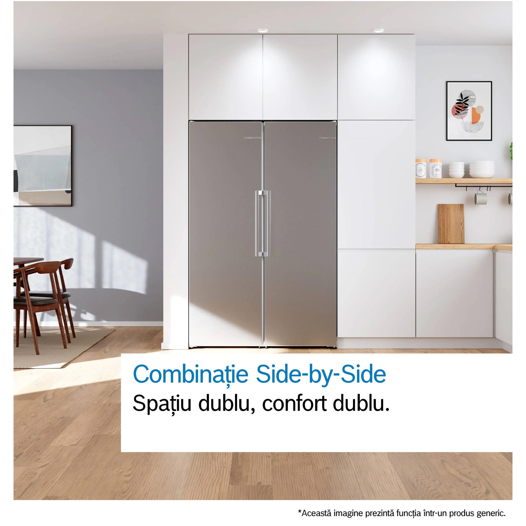 Frigider cu 1 Usa Bosch KSN36AICM Seria 6 No Frost 402L H 186.2CM Clasa C Inox Anti-Amprenta