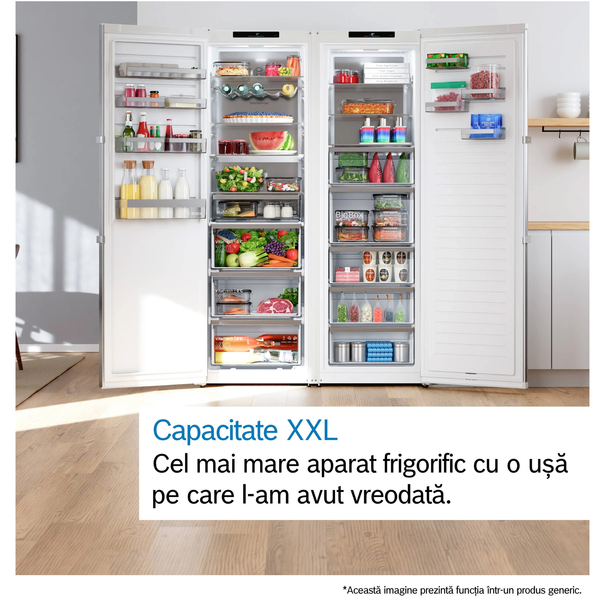 Frigider cu 1 Usa Bosch KSN36AICM Seria 6 No Frost 402L H 186.2CM Clasa C Inox Anti-Amprenta