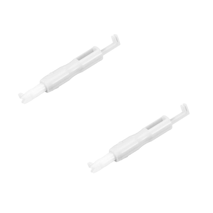 Atasator si inserator pentru ac ZYBLSSBB, universal pentru masini de cusut, plastic si metal, alb, 7.5 cm